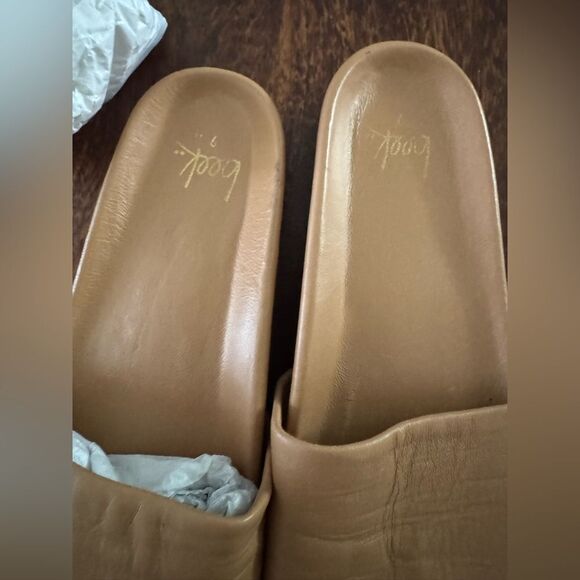 BEEK GALLITO HONEY LEATHER SLIDE SHOES - Picture 8 of 8